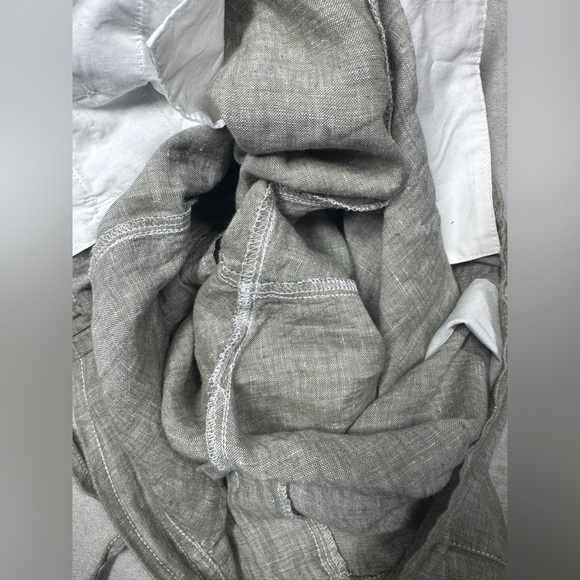 Tommy Bahama Women’s 100% Linen Green Casual Lagenlook Drawstring Pants Medium - Picture 12 of 15